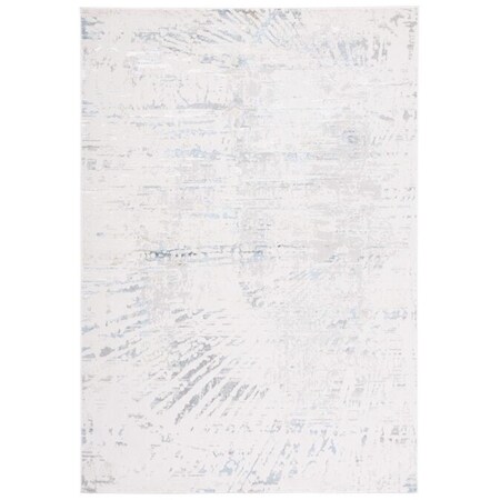 Safavieh 8 x 10 ft. Bel Air 222F Power Loomed Rectangle Area Rug Grey & Turquoise BLA222F-8
